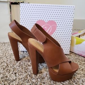 Brown high heel